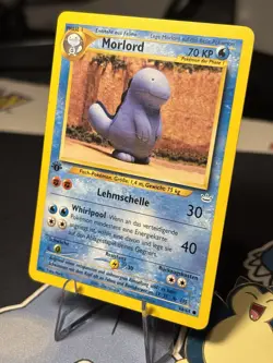 1st Edition German Morlord (Quagsire) 70KP Neo Revelation 48/64 Pokemon Card MP - Image 2