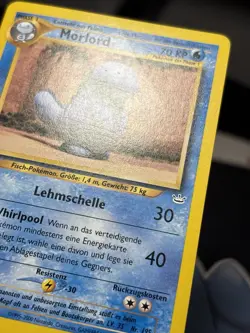 1st Edition German Morlord (Quagsire) 70KP Neo Revelation 48/64 Pokemon Card MP - Image 4