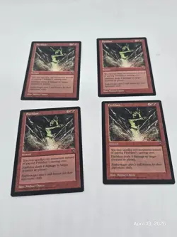 4 x Fireblast Vintage Visions MTG Magic the Gathering Cards, LP/NM - Image 1