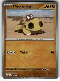 Hippopotas (Master Ball Pattern) 052/131 Prismatic Evolutions NM Pokemon Card - Image 1