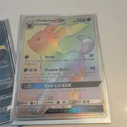 Pokemon TCG Sun & Moon GX Full Art 7-Card Lot Umbreon Leafeon Sylveon rainbow - Image 2