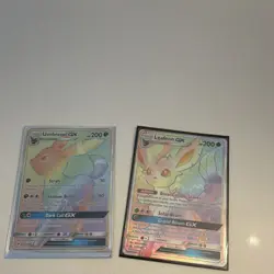 Pokemon TCG Sun & Moon GX Full Art 7-Card Lot Umbreon Leafeon Sylveon rainbow - Image 4