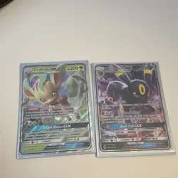 Pokemon TCG Sun & Moon GX Full Art 7-Card Lot Umbreon Leafeon Sylveon rainbow - Image 5