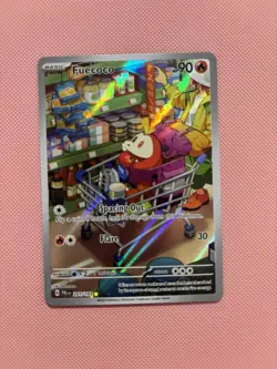 Pokemon TCG Fuecoco Scarlet & Violet Full Art Mint Black Star Holo Card 201/193 - Image 1