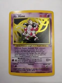 Mr. Mime 6/64 Holo Rare Jungle Pokemon Card - Image 1