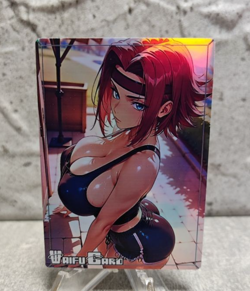 Aki Izayoi Trading Card Waifu Goddess Story Anime Girl holo Karte Manga Full - Image 1