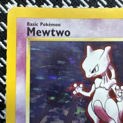 Pokemon TCG Mewtwo Card 10/102 Base Set Unlimited Holo Rare LP Vintage 1999 - Image 5