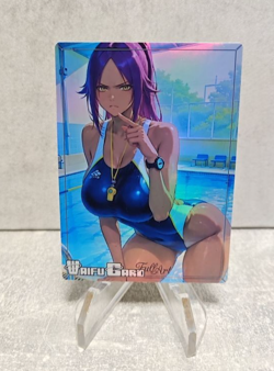 Yoruichi Trading Card Waifu Goddess Story Anime Girl holo Karte Manga Full Art - Image 1