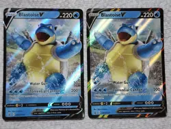 2 Blastoise V SWSH101 Sword & Shield Promo Full Art Holo Cards - Image 2