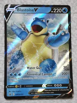 2 Blastoise V SWSH101 Sword & Shield Promo Full Art Holo Cards - Image 3