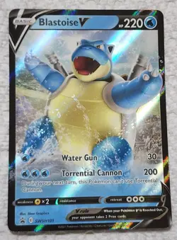 2 Blastoise V SWSH101 Sword & Shield Promo Full Art Holo Cards - Image 4