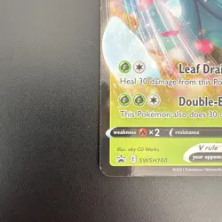 Venusaur V SWSH100 ULTRA RARE HOLO Black Star Promo Pokemon TCG Card - Image 4