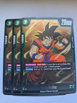 Son Goku FB05-053 X3 Foil Rare New Adventure Dragon Ball Super Card Game - Image 1