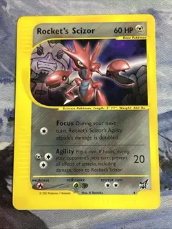 Rocket's Scizor Best of Game non-holo RARE Promo #4 Card Black Star Promo - Image 2
