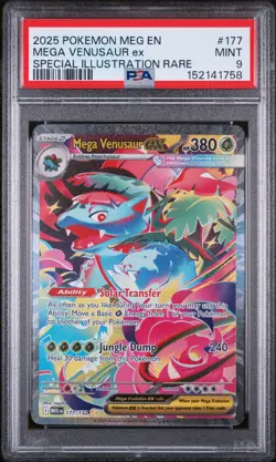 2025 POKEMON MEGA EVOLUTION #177 MEGA VENUSAUR EX SPECIAL ILLUSTRATION RARE - Image 1