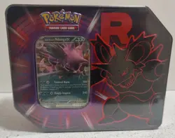 Pokemon TCG ~Team Rocket Tin~ Nidoking ex - 5 Booster Packs + Promo - NEW SEALED - Image 1