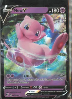 Pokemon TCG - Mew V Ultra Rare SWSH03: Darkness Ablaze 069/189 NM - Image 1