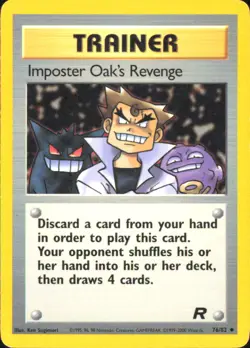 Pokemon TCG - Imposter Oak's Revenge Team Rocket 76/82 HP - Image 1