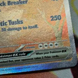 Great Tusk EX SIR Holo Foil Scarlet & Violet Base Set 246/198 NM Pokemon TCG - Image 3