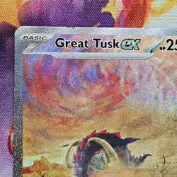 Great Tusk EX SIR Holo Foil Scarlet & Violet Base Set 246/198 NM Pokemon TCG - Image 5