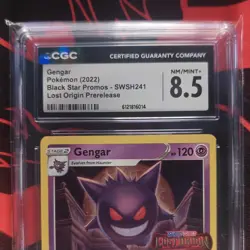 Pokemon CGC 8.5 Gengar Prerelease Promo SWSH241 Sword & Shield Holo - Image 5