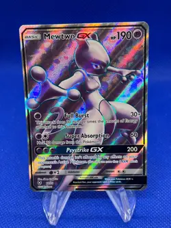 Pokemon Shining Legends Mewtwo GX 72/73 Full Art Ultra Rare LP - Image 1