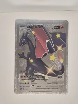 Pokemon TCG Charizard V 220HP Full Art Silver Foil 079/073 Basic Card Nintendo - Image 1