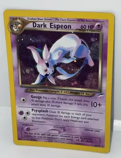 2002 Pokemon Neo Destiny Dark Espeon 4/105 Holo Rare WOTC MP Moderately Played - Image 2