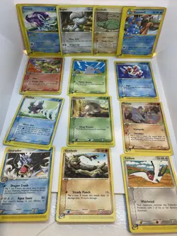 Pokemon TCG 2003 E-Reader Lot of 15 LP/MP Vintage Suicune Gyarados Mudkip Mixed - Image 2