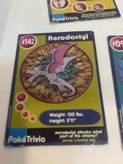 1999 Pokemon PokeTrivia Mewtwo Strikes Back Mixed Movie Card Lot Of 5 Vintage - Image 4