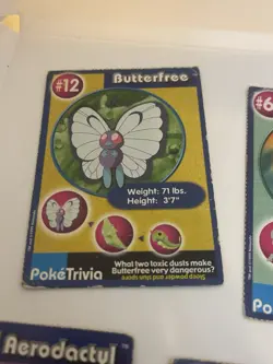 1999 Pokemon PokeTrivia Mewtwo Strikes Back Mixed Movie Card Lot Of 5 Vintage - Image 5