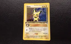 Pokemon Pichu 1st Edition Holo Rare Neo Genesis 12/111 WOTC Vintage 2000 - Image 1