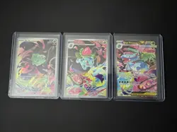 Pokemon Bulbasaur, Ivysaur, Venusaur AR SR SIR Set Mega Evolution English - Image 1