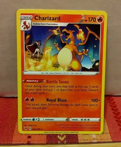 POKEMON Charizard 025/185 Vivid Voltages Set, Rare, NM Condition. - Image 1