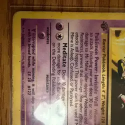 Mr. Mime 22/64 Rare Jungle Pokemon 1st Edition HP/DMG - Image 5