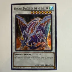 Yugioh! Gungnir, Dragon of the Ice Barrier (SDFC-EN044) 1st Ed Super Rare (NM) - Image 1