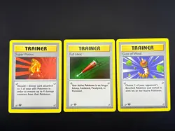 Pokemon 1st Edition Base Set Lot Super Potion 90 Full Heal 82 Gust Of Wind 93 - Image 1