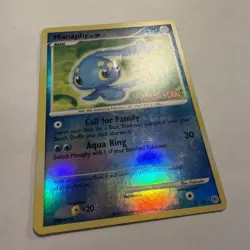 MP 2007 Pokemon TCG DP Burger King Promo Manaphy Stamped Reverse Holo 9/130 - Image 2
