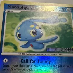 MP 2007 Pokemon TCG DP Burger King Promo Manaphy Stamped Reverse Holo 9/130 - Image 5