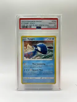 PSA 10 Pokemon Crown Zenith Sea & Sky Premium Collection Kyogre Holo #036/159 - Image 1