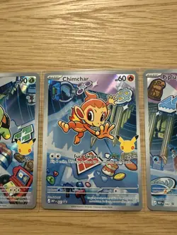 Chimchar, Piplup, Turtwig Pokemon 30th Anniversary First Partner Set of 3 Promo - Image 3