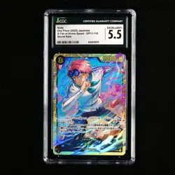 CGC 5.5 EXCELLENT+ 2025 One Piece JPN Koby OP11-119 SEC - Image 2