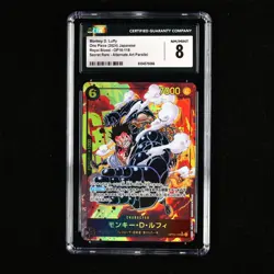 CGC 8 NM/MINT 2024 One Piece JPN Monkey D. Luffy OP10-118 SEC (Alt Art) - Image 2