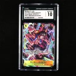 CGC 10 GEM MINT 2024 One Piece JPN Monkey D. Luffy OP10-111 R (Alt Art) - Image 1