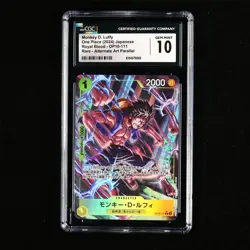 CGC 10 GEM MINT 2024 One Piece JPN Monkey D. Luffy OP10-111 R (Alt Art) - Image 2