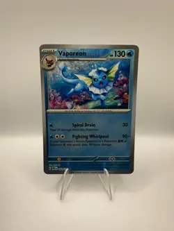 Vaporeon - Prismatic Evolutions 022/136 - Masterball Holo - Pokemon Card TCG - Image 1