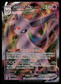 Espeon VMAX SWSH07: Evolving Skies 065/203 Ultra Rare Pokemon Card - Image 1