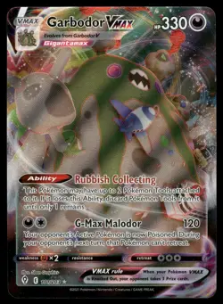 Garbodor VMAX SWSH07: Evolving Skies 101/203 Ultra Rare Pokemon Card - Image 1