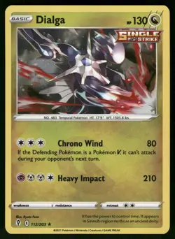 Dialga (Cosmos Holo) 112/203 Promo Pokemon Card - Image 1