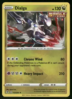 Dialga (Cosmos Holo) 112/203 Promo Pokemon Card LP - Image 1